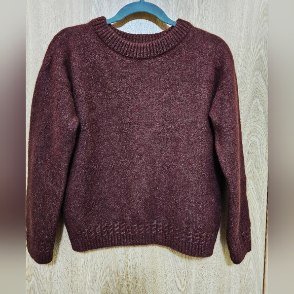 NWT! Sezane Amiel Mocha Brown Alpaca Blend Sweater Size XXS - Picture 2 of 4